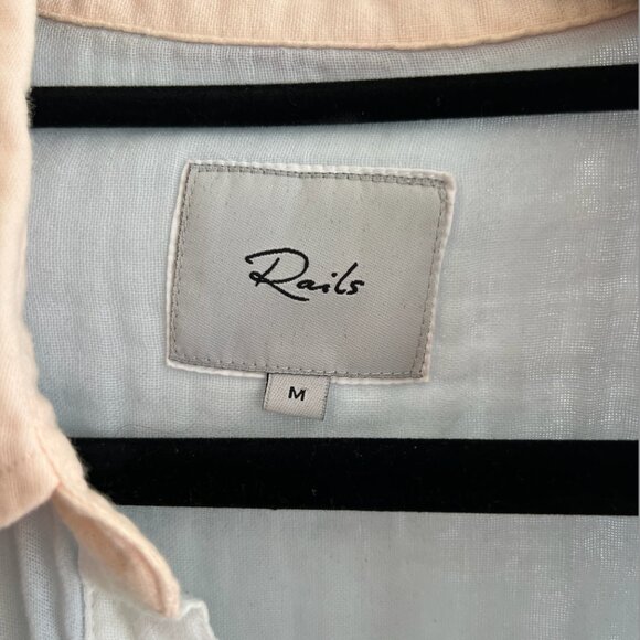 Rails Ellis Shirt in Bermuda Color Block SIZE M - Picture 7 of 10